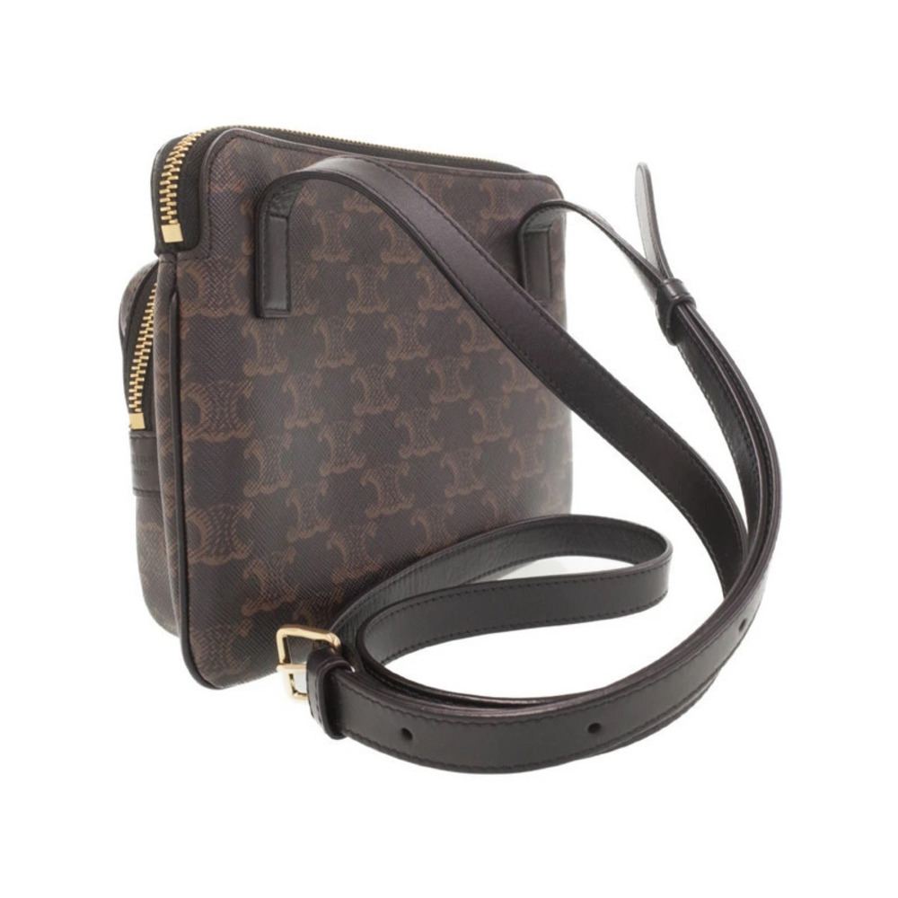 Celine Triomphe Canvas Pocket Messenger Bag Shoulder - Picture 2 of 9